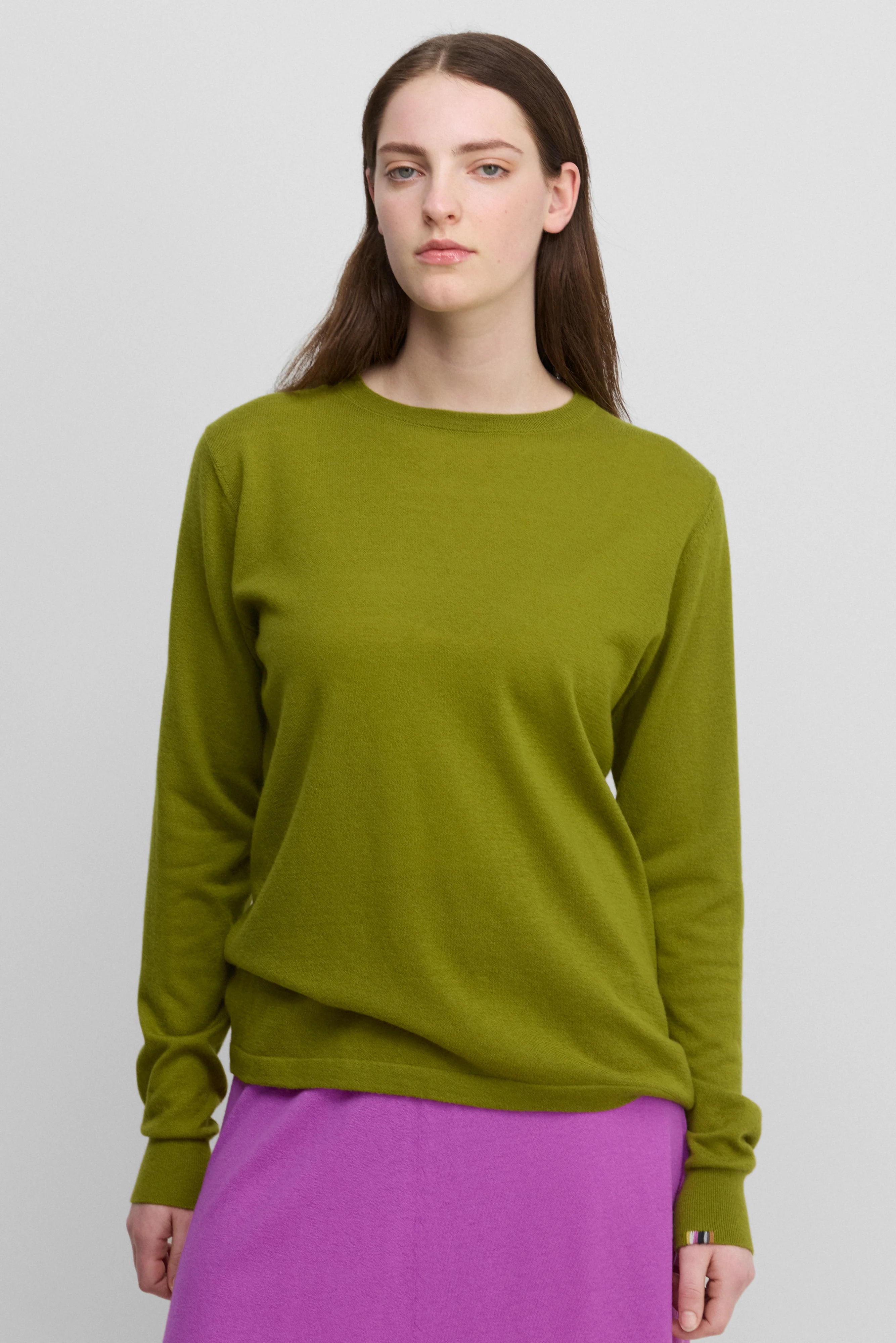cashmere long-sleeve tops